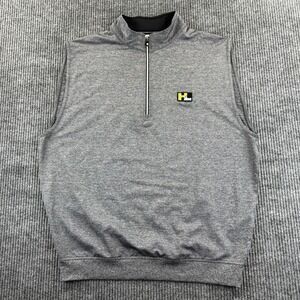 FootJoy Vest Mens Large Gray Quarter Zip Sleeveless Golf Performance Pullover HL